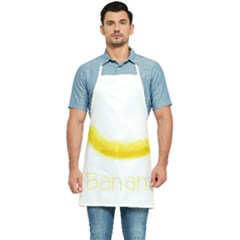 Banana Fruit Watercolor Painted Kitchen Apron