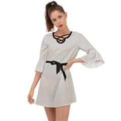 Platinum White - Criss Cross Mini Dress by FashionLane