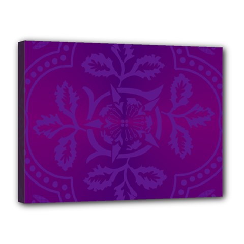 Cloister Advent Purple Canvas 16  X 12  (stretched) by HermanTelo