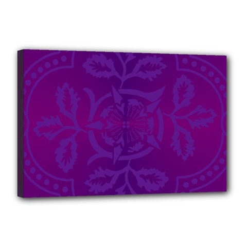 Cloister Advent Purple Canvas 18  X 12  (stretched)