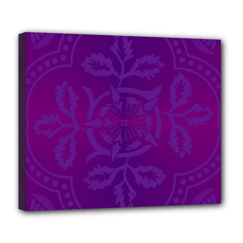 Cloister Advent Purple Deluxe Canvas 24  X 20  (stretched)