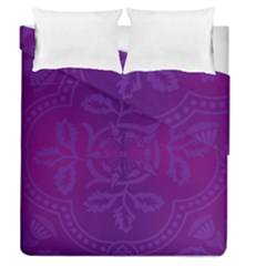 Cloister Advent Purple Duvet Cover Double Side (queen Size)