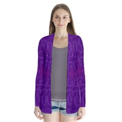 Cloister Advent Purple Drape Collar Cardigan