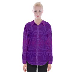 Cloister Advent Purple Womens Long Sleeve Shirt