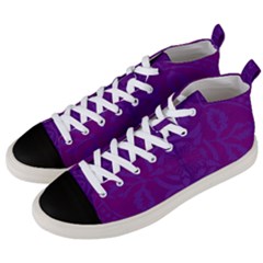 Cloister Advent Purple Men s Mid-top Canvas Sneakers by HermanTelo