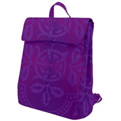 Cloister Advent Purple Flap Top Backpack by HermanTelo