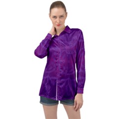 Cloister Advent Purple Long Sleeve Satin Shirt