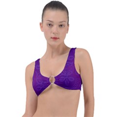 Cloister Advent Purple Ring Detail Bikini Top by HermanTelo