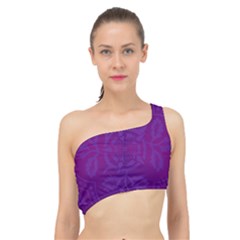 Cloister Advent Purple Spliced Up Bikini Top 