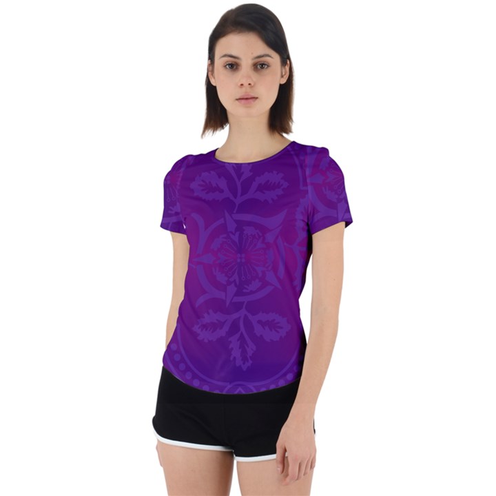 Cloister Advent Purple Back Cut Out Sport Tee