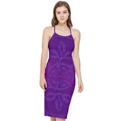 Cloister Advent Purple Bodycon Cross Back Summer Dress