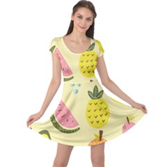 Fruit Cap Sleeve Dress by HermanTelo