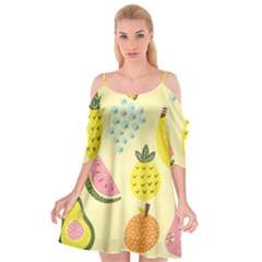 Fruit Cutout Spaghetti Strap Chiffon Dress