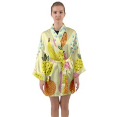 Fruit Long Sleeve Satin Kimono by HermanTelo