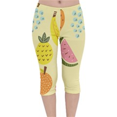 Fruit Velvet Capri Leggings  by HermanTelo