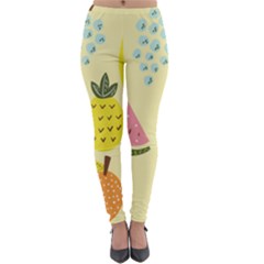 Fruit Lightweight Velour Leggings by HermanTelo