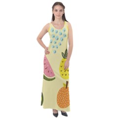 Fruit Sleeveless Velour Maxi Dress by HermanTelo