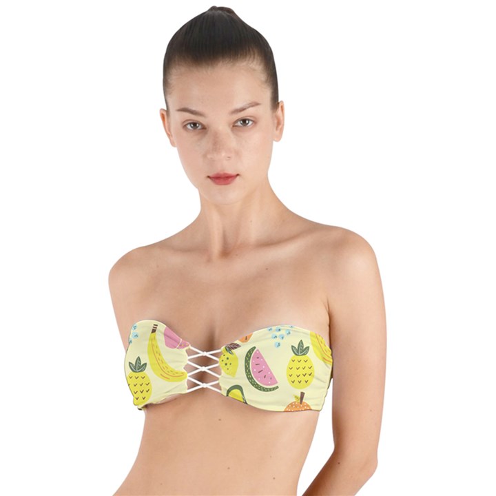 Fruit Twist Bandeau Bikini Top