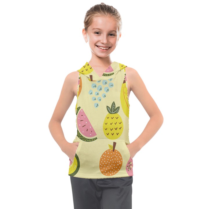 Fruit Kids  Sleeveless Hoodie