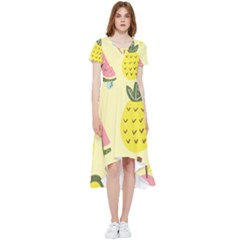 Fruit High Low Boho Dress