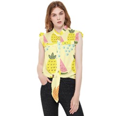 Fruit Frill Detail Shirt by HermanTelo