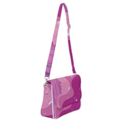 Online Woman Beauty Purple Shoulder Bag With Back Zipper by Mariart