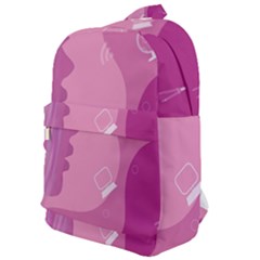 Online Woman Beauty Purple Classic Backpack by Mariart