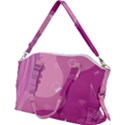 Online Woman Beauty Purple Canvas Crossbody Bag View2