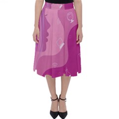 Online Woman Beauty Purple Classic Midi Skirt by Mariart