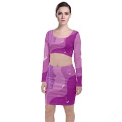 Online Woman Beauty Purple Top And Skirt Sets by Mariart