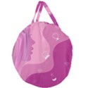 Online Woman Beauty Purple Giant Round Zipper Tote View1