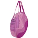 Online Woman Beauty Purple Giant Round Zipper Tote View3