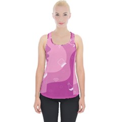 Online Woman Beauty Purple Piece Up Tank Top by Mariart