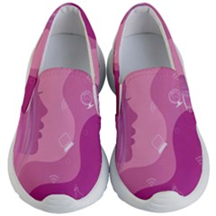 Online Woman Beauty Purple Kids Lightweight Slip Ons