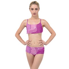 Online Woman Beauty Purple Layered Top Bikini Set by Mariart