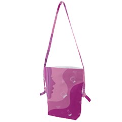 Online Woman Beauty Purple Folding Shoulder Bag by Mariart