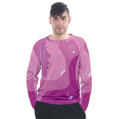 Online Woman Beauty Purple Men s Long Sleeve Raglan Tee