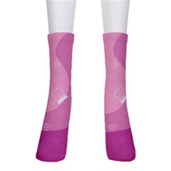 Online Woman Beauty Purple Men s Crew Socks by Mariart