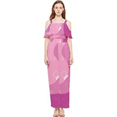 Online Woman Beauty Purple Draped Sleeveless Chiffon Jumpsuit