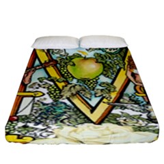 The Illustrated Alphabet - M - By Larenard Fitted Sheet (king Size)