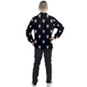 Man Head Caricature Drawing Pattern Men s Half Zip Pullover View2