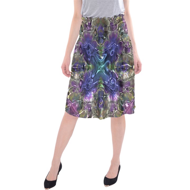 Metallizer Factory Glass Midi Beach Skirt