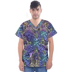 Metallizer Factory Glass Men s V-neck Scrub Top