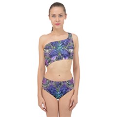 Metallizer Factory Glass Spliced Up Two Piece Swimsuit by Mariart