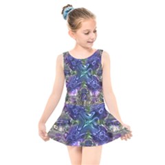 Metallizer Factory Glass Kids  Skater Dress Swimsuit