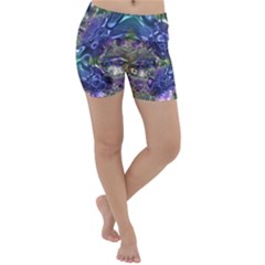 Metallizer Factory Glass Lightweight Velour Yoga Shorts