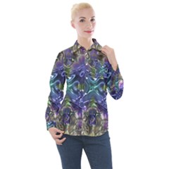 Metallizer Factory Glass Women s Long Sleeve Pocket Shirt