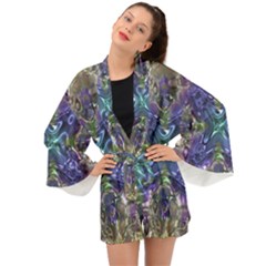 Metallizer Factory Glass Long Sleeve Kimono by Mariart