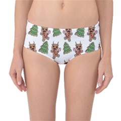 Gingerbread Krampus Mid-waist Bikini Bottoms by Valentinaart