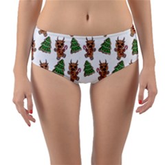 Gingerbread Krampus Reversible Mid-waist Bikini Bottoms by Valentinaart